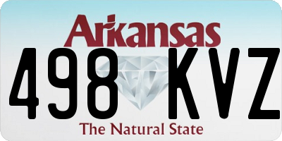 AR license plate 498KVZ