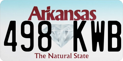 AR license plate 498KWB