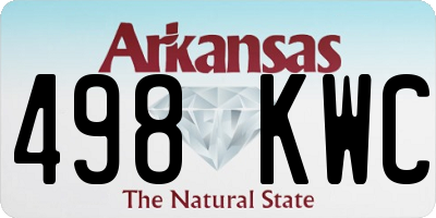 AR license plate 498KWC