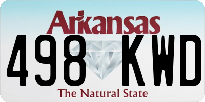 AR license plate 498KWD