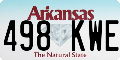 AR license plate 498KWE