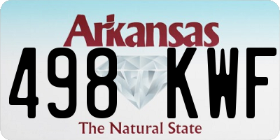 AR license plate 498KWF