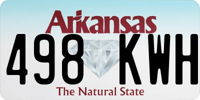 AR license plate 498KWH