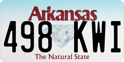 AR license plate 498KWI