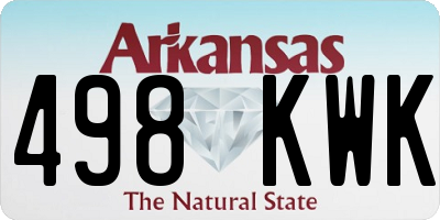 AR license plate 498KWK