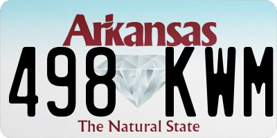 AR license plate 498KWM