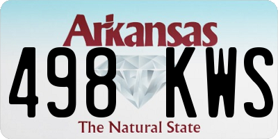 AR license plate 498KWS