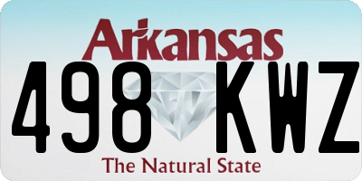 AR license plate 498KWZ