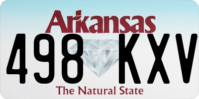 AR license plate 498KXV