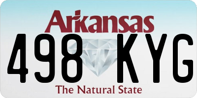 AR license plate 498KYG