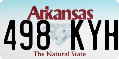 AR license plate 498KYH