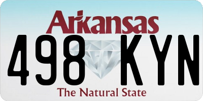 AR license plate 498KYN