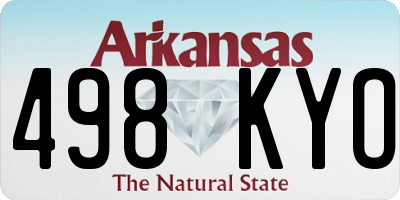 AR license plate 498KYO