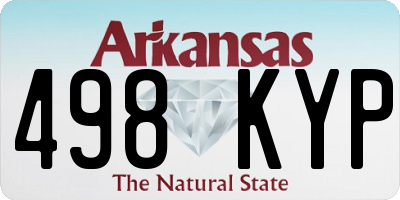AR license plate 498KYP