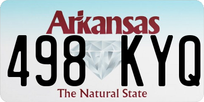 AR license plate 498KYQ