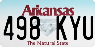AR license plate 498KYU