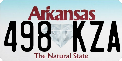 AR license plate 498KZA