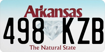 AR license plate 498KZB