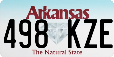 AR license plate 498KZE