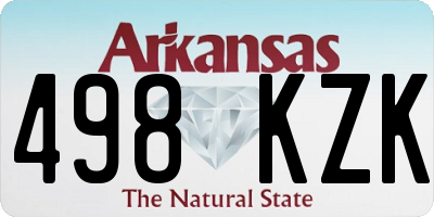 AR license plate 498KZK