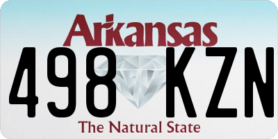 AR license plate 498KZN