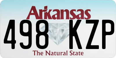 AR license plate 498KZP