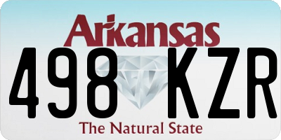 AR license plate 498KZR