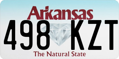 AR license plate 498KZT