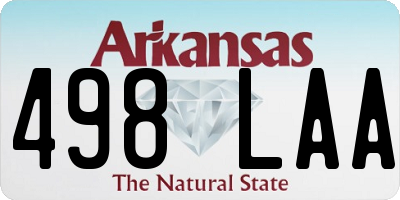 AR license plate 498LAA