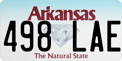 AR license plate 498LAE