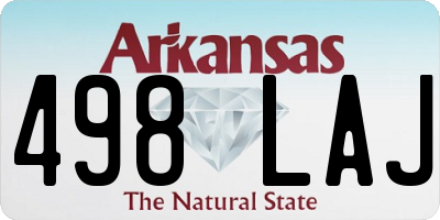 AR license plate 498LAJ