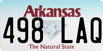 AR license plate 498LAQ