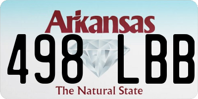 AR license plate 498LBB
