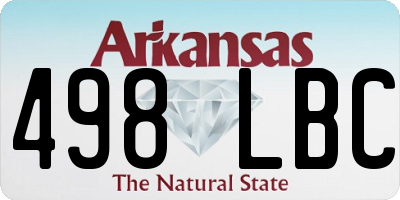 AR license plate 498LBC