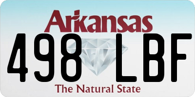 AR license plate 498LBF