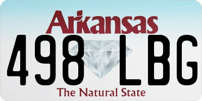 AR license plate 498LBG
