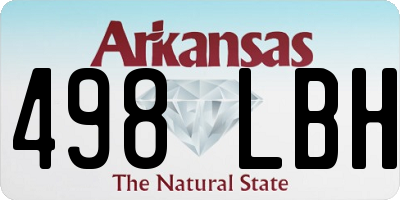 AR license plate 498LBH