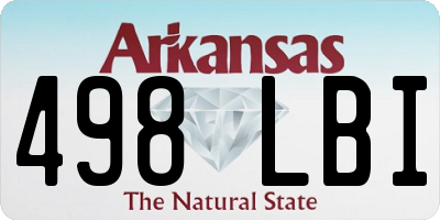 AR license plate 498LBI