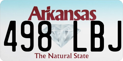 AR license plate 498LBJ