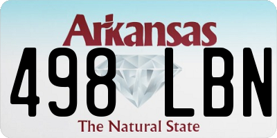 AR license plate 498LBN