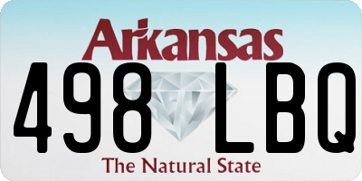 AR license plate 498LBQ