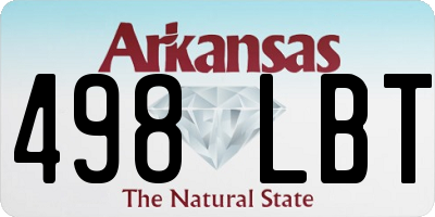 AR license plate 498LBT
