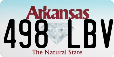 AR license plate 498LBV
