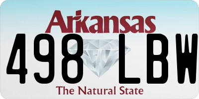 AR license plate 498LBW