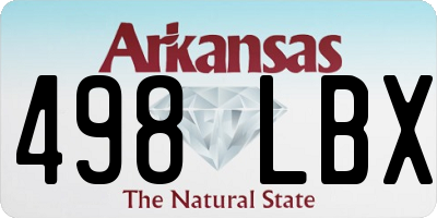 AR license plate 498LBX