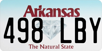 AR license plate 498LBY