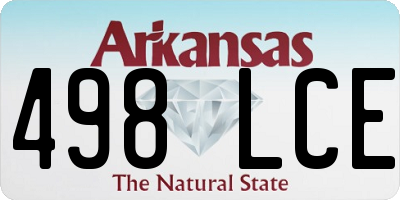 AR license plate 498LCE