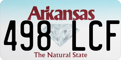 AR license plate 498LCF