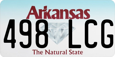 AR license plate 498LCG
