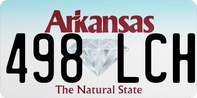AR license plate 498LCH